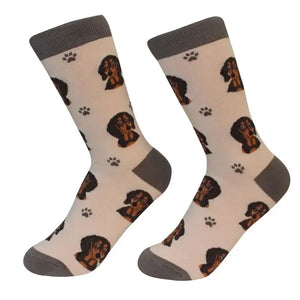 Black Dachshund - Unisex - Fun Novelty Dog Socks