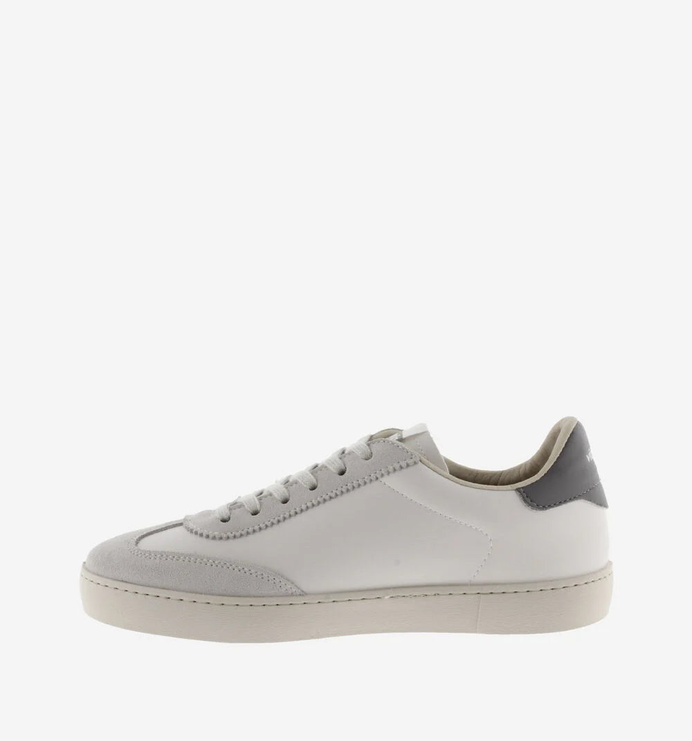 Berlin Faux Leather Split Trainer Gris