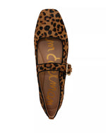 Load image into Gallery viewer, Michaela Mary Jane Flat Leopard Suede
