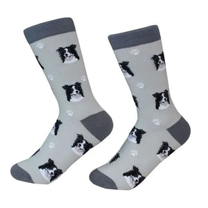 Border Collie - Unisex - Fun Novelty Crew Dog Socks