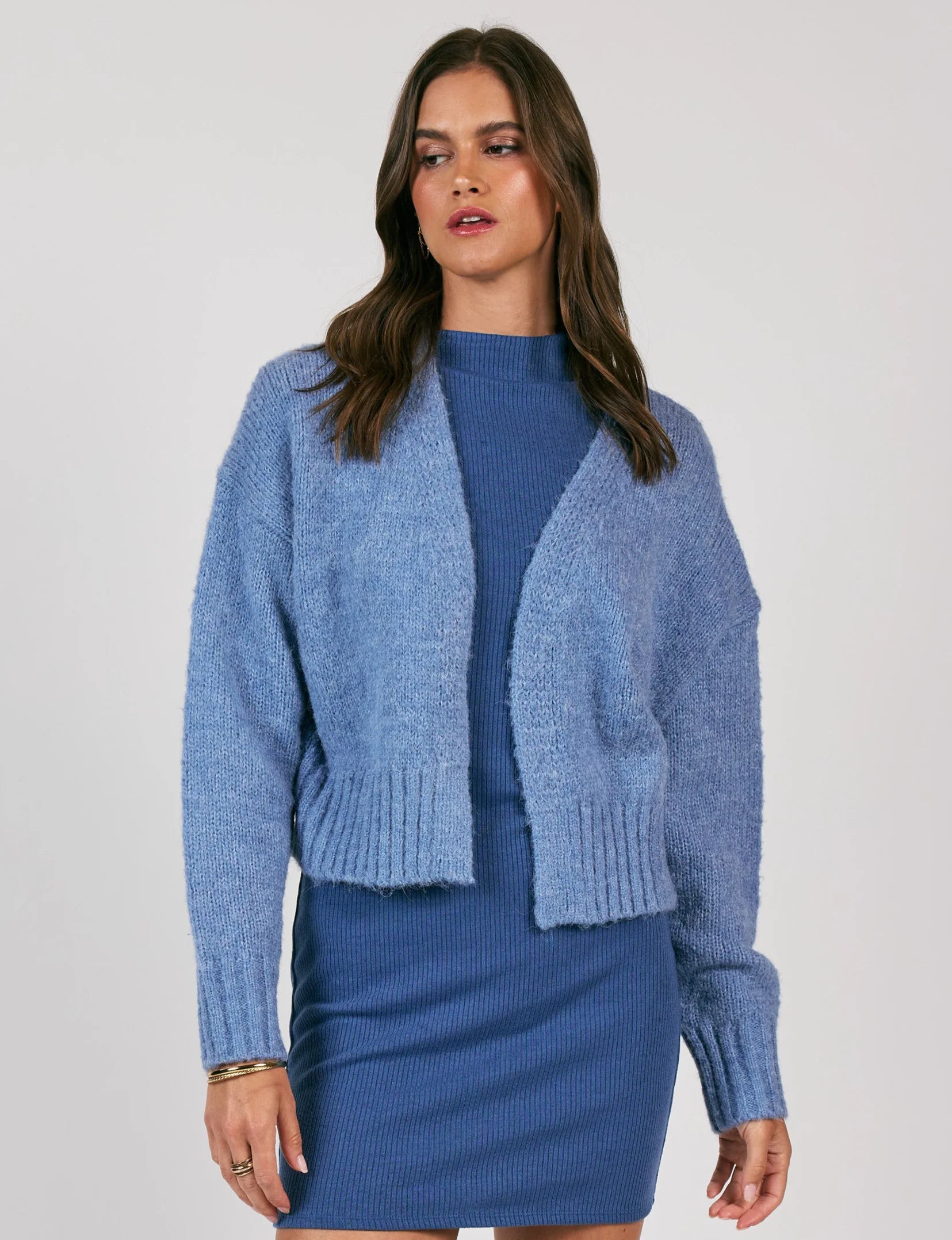 Rhia Cropped Open Cardigan