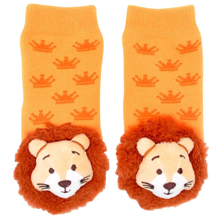 Lion Boogie Toes Rattle Socks