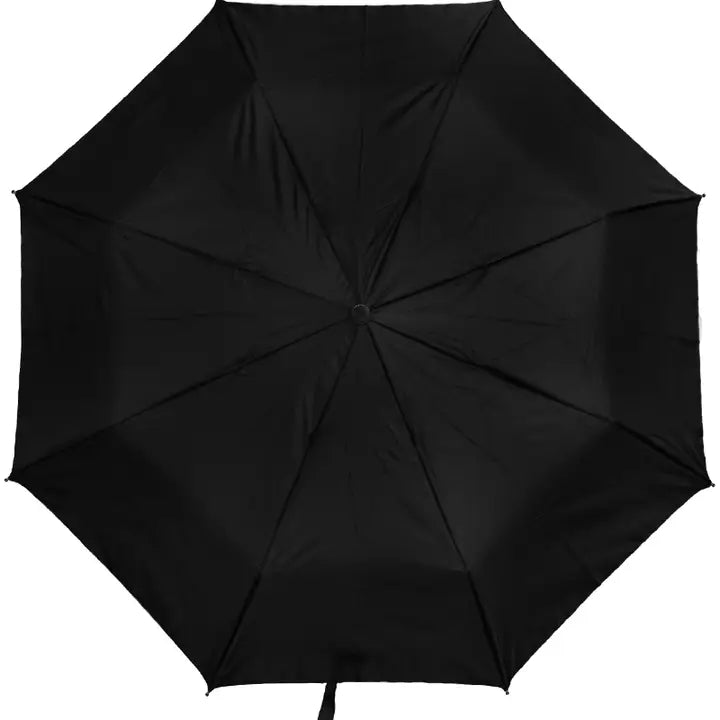 Monochrome Auto Open-Fold Compact Umbrella