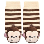 Load image into Gallery viewer, Monkey Boy Boogie Toes Rattle Toddler Socks
