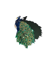 Load image into Gallery viewer, Hand-painted Peacock Bird Claw Hair Clip | Eco-Friendly
