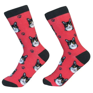 Cat - Black & White Socks - Unisex - Fun Novelty Socks