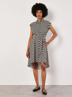 Load image into Gallery viewer, Geo Print Shirt Midi Dress
