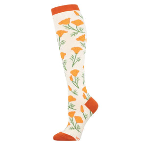 Maritime Poppy Women's Knee High Socks