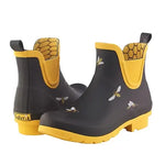 Load image into Gallery viewer, Chelsea Rain Boot Black Bees
