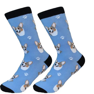 Welsh Corgi Socks - Fun Novelty Dog Socks - Unisex