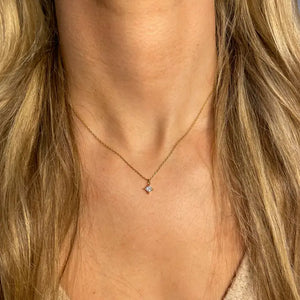 Classic Diamond Necklace- Waterproof