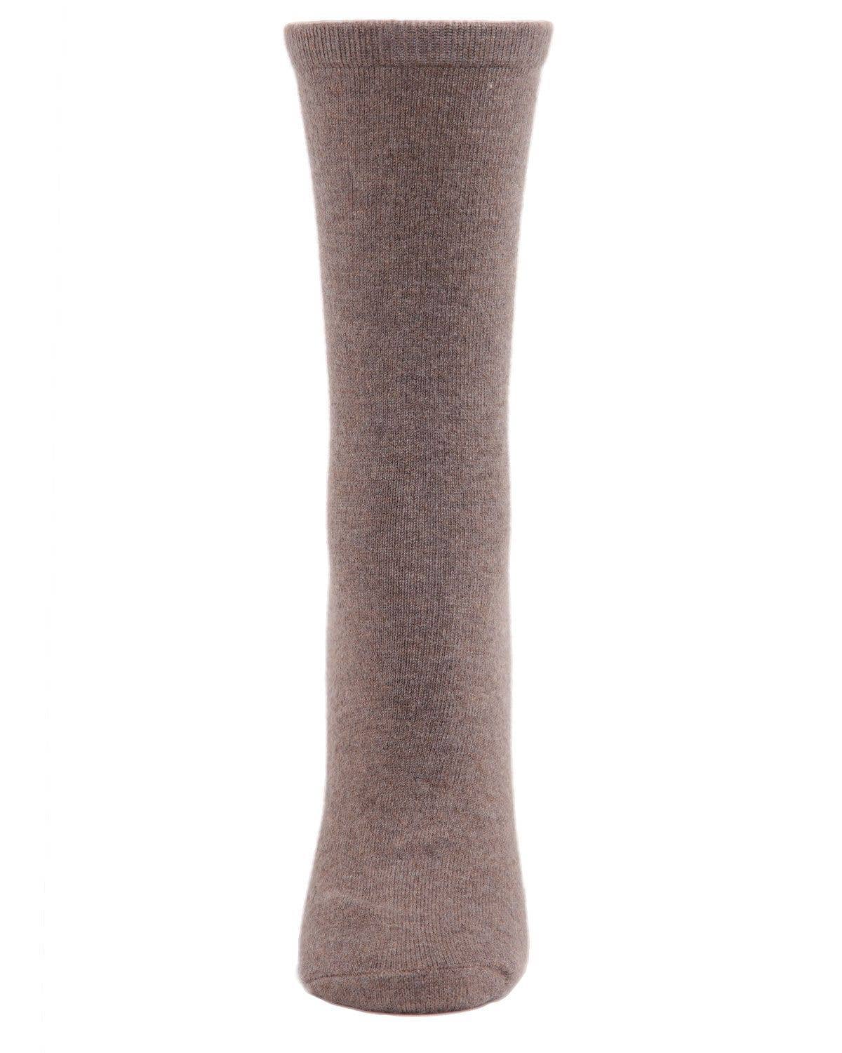 MeMoi Flatknit Cashmere Crew Sock