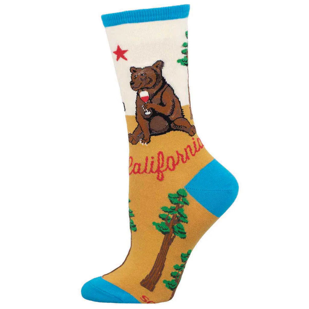 Women's California Cotton Crew Socks