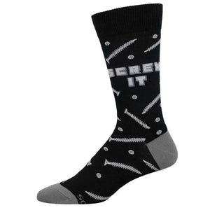 Men's Screw It! Cotton Crew Socks