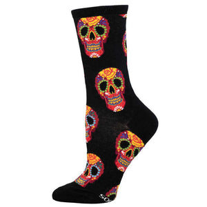 Dia De Los Muertos Skull Women's Crew Socks