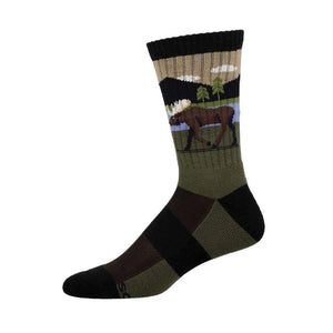 Wool Moose Lake Mens Crew Socks