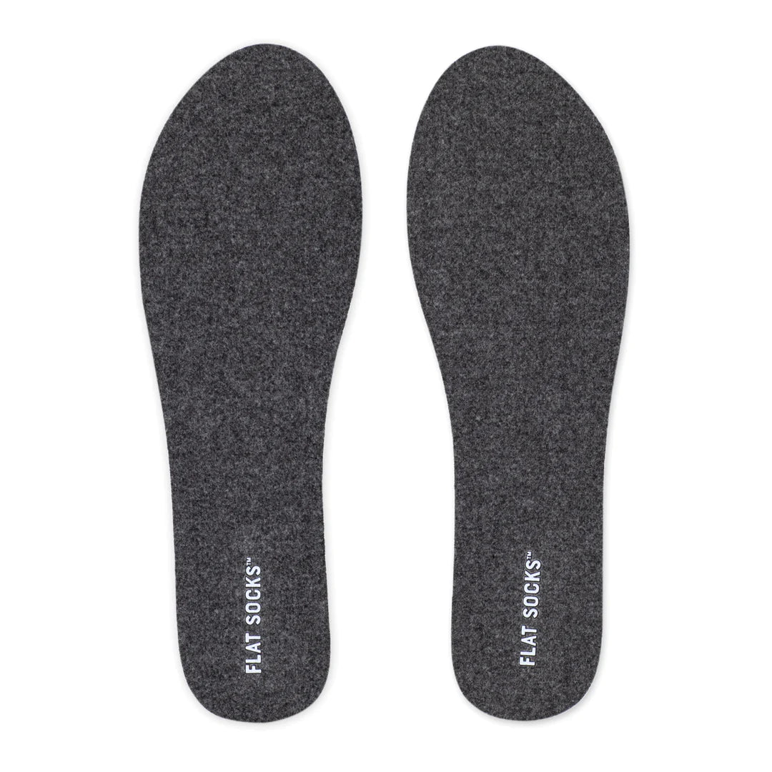 Dark Heather Grey Flat Socks