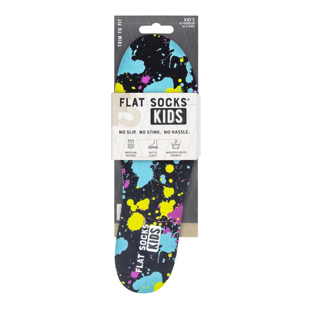 Paint Splatter Flat Socks Kid's