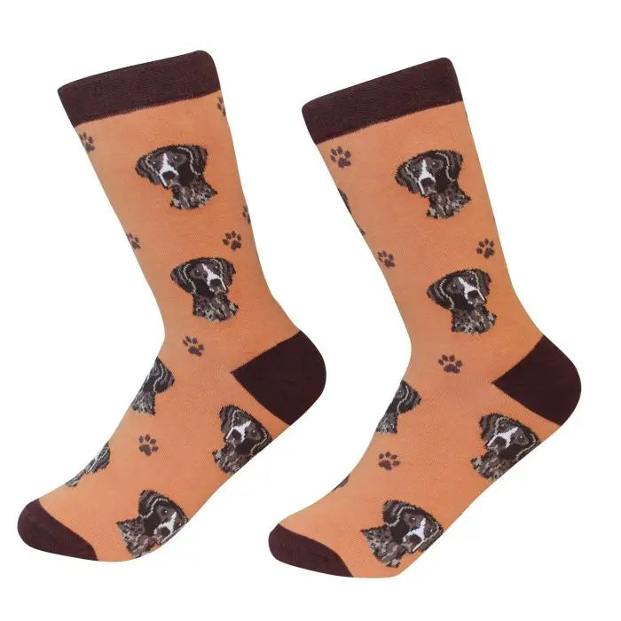 German Shorthair Pointer Fun Novelty Dog Socks - Unisex