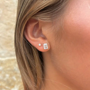 Emily Studs- Emerald Cut