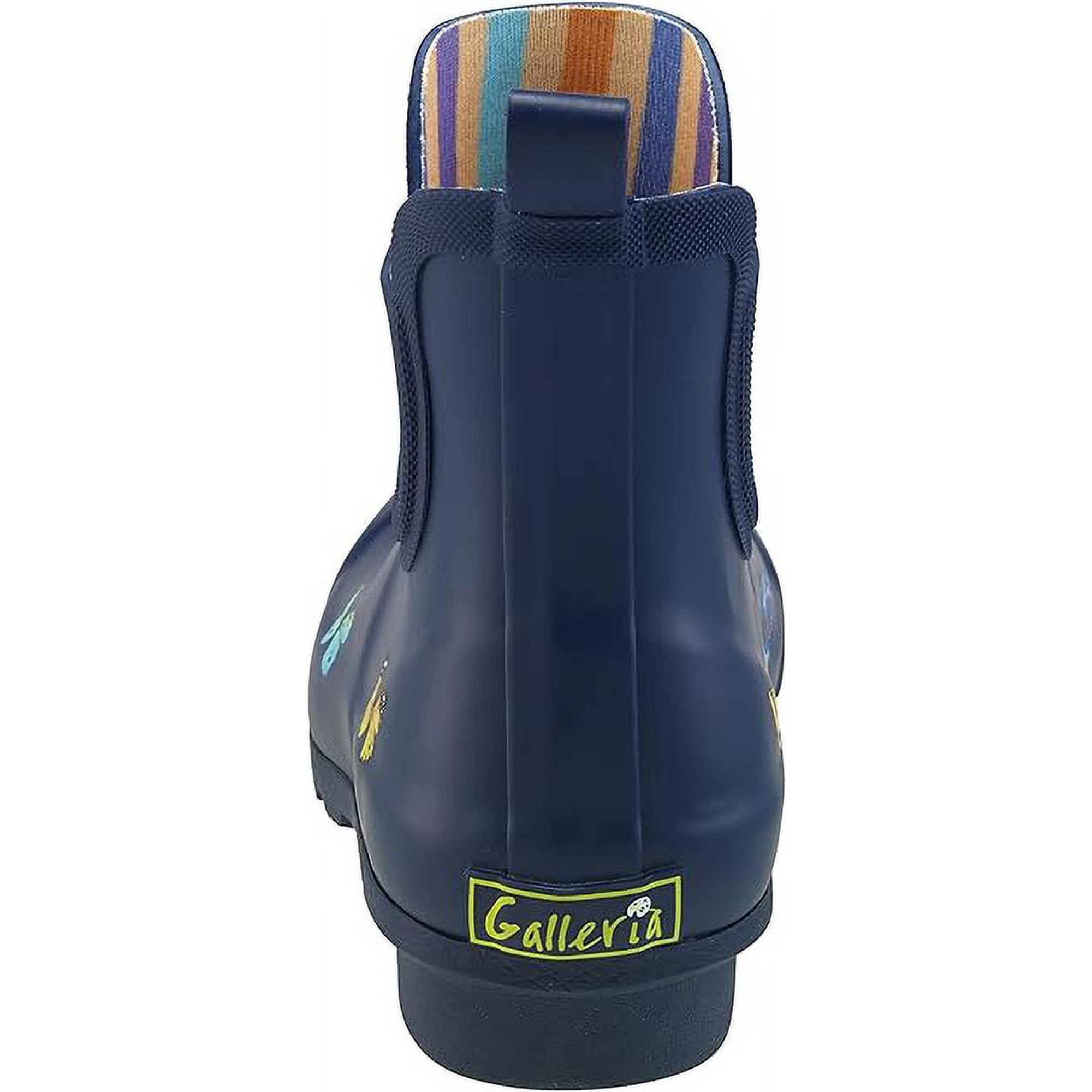 Chelsea Rain Boot Navy Butterfly