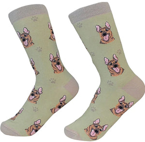 German Shepherd Socks - Fun Novelty Dog Socks - Unisex