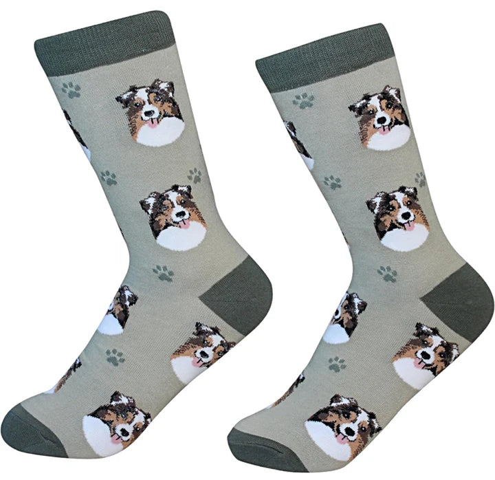 Australian Shepherd - Fun Novelty Dog Socks - Unisex