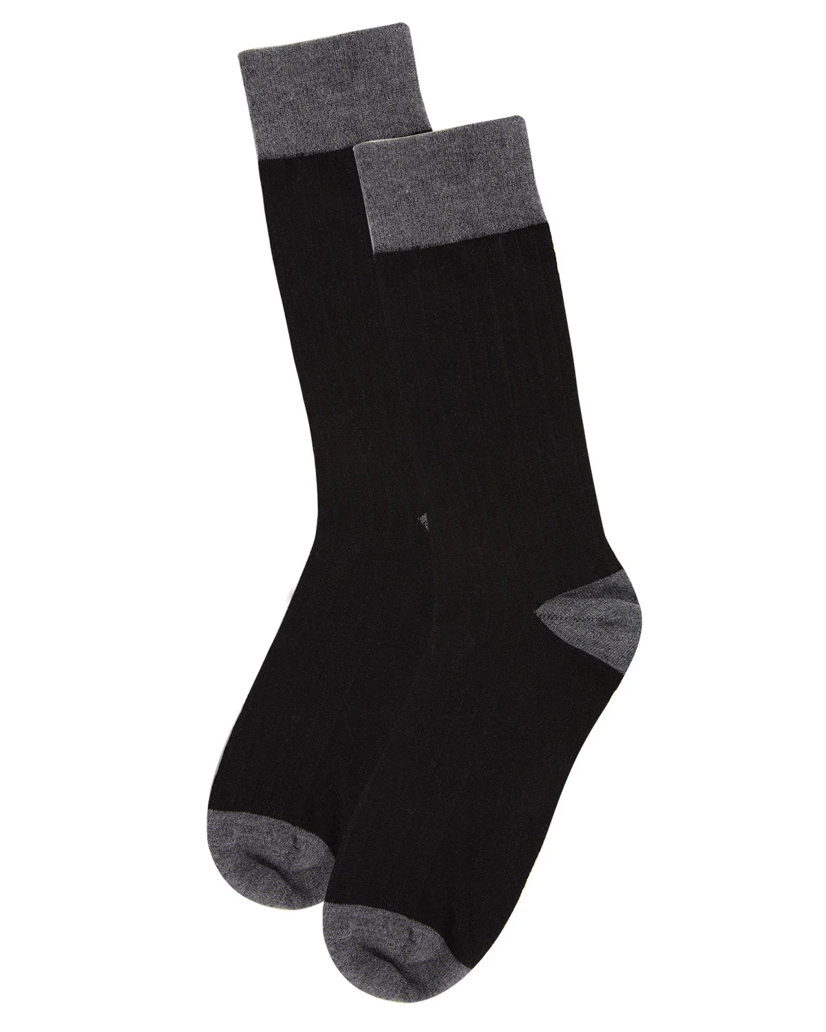 Men's Ribbed Luxuriously Cashmere Crew Socks