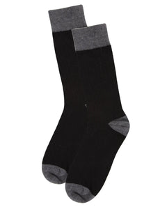 Men's Ribbed Luxuriously Cashmere Crew Socks