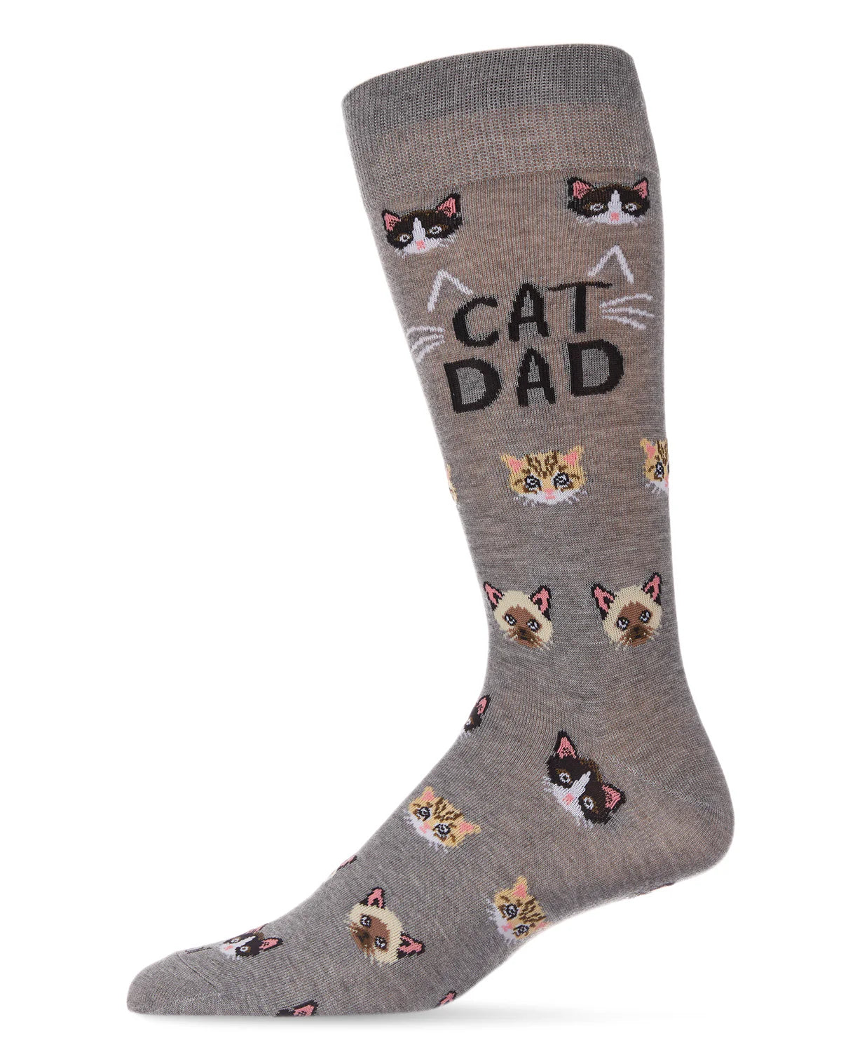 Men's Cat Dad Bamboo Blend Crew Socks