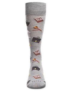 Men's Law N Order Bamboo Blend Crew Socks