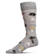 Load image into Gallery viewer, Men&#39;s Law N Order Bamboo Blend Crew Socks
