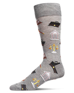 Men's Law N Order Bamboo Blend Crew Socks