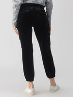 Load image into Gallery viewer, Relaxed Standard Rise Velvet Rebel Pant Black
