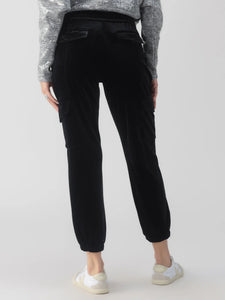 Relaxed Standard Rise Velvet Rebel Pant Black