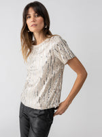 Load image into Gallery viewer, Sequin Perfect Tee - Lets Celebrate
