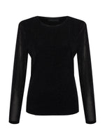 Load image into Gallery viewer, Sparkle Mesh Perfect Tee Black
