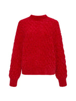 Load image into Gallery viewer, Cable Mock Neck Sweater Light Almond
