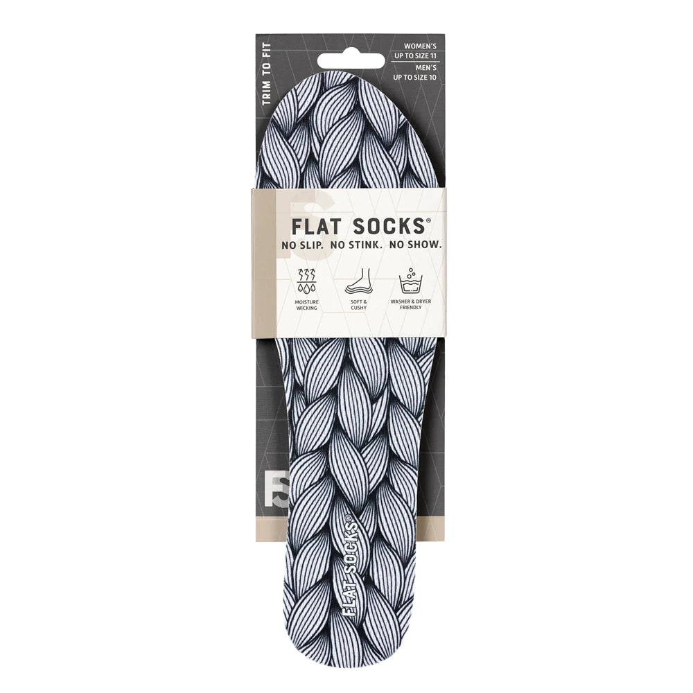 Knotty Knit Flat Socks