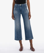 Load image into Gallery viewer, Meg High Rise Wide Leg - Lovers Medium Wash
