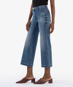 Load image into Gallery viewer, Meg High Rise Wide Leg - Lovers Medium Wash
