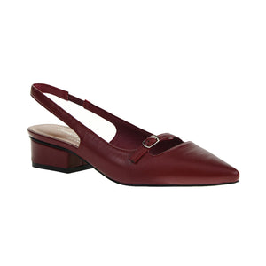 Maude Pointed Toe Slingback Low Heel