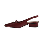 Load image into Gallery viewer, Maude Pointed Toe Slingback Low Heel
