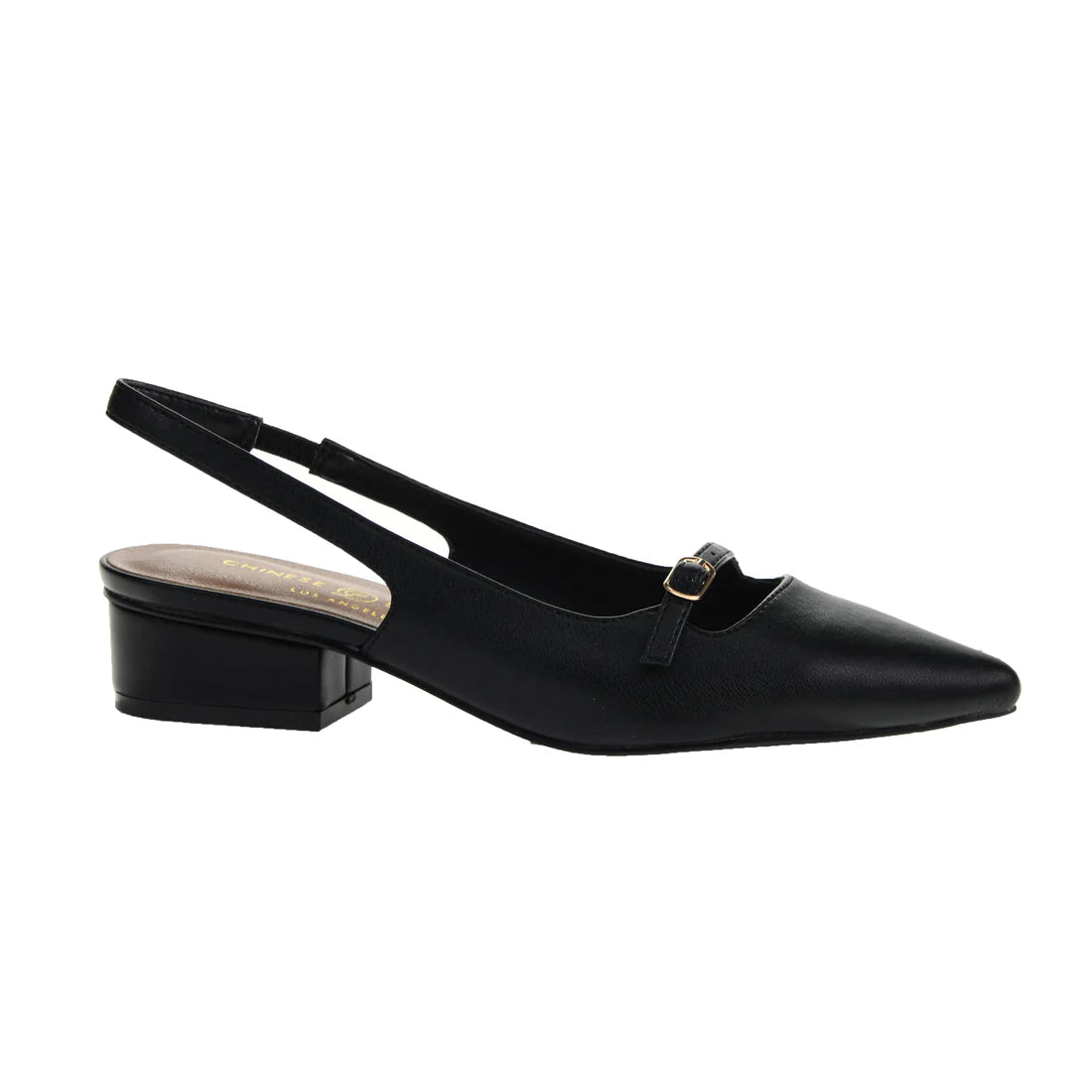 Maude Pointed Toe Slingback Low Heel