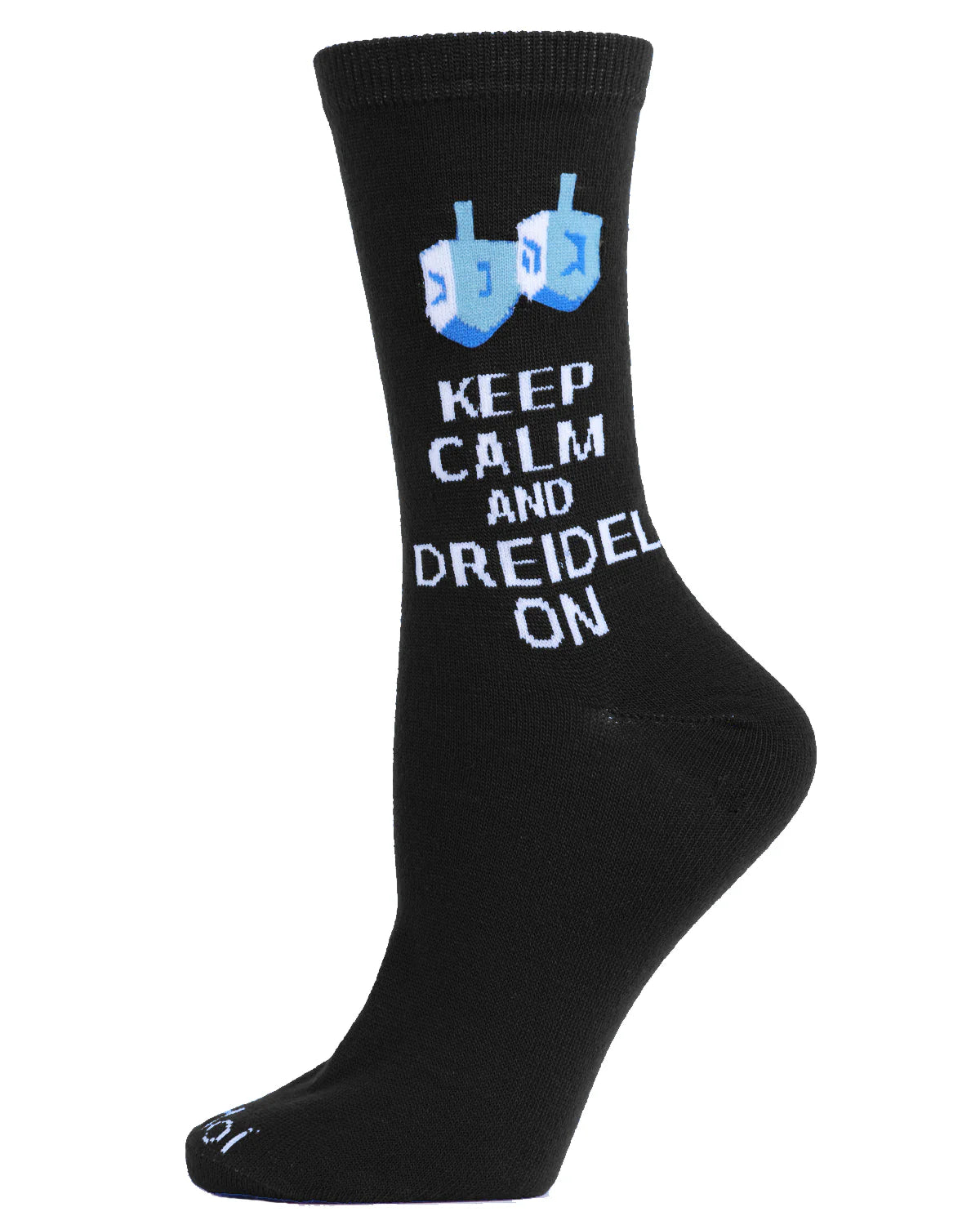 Women's Keep Calm & Dreidel Crew Socks