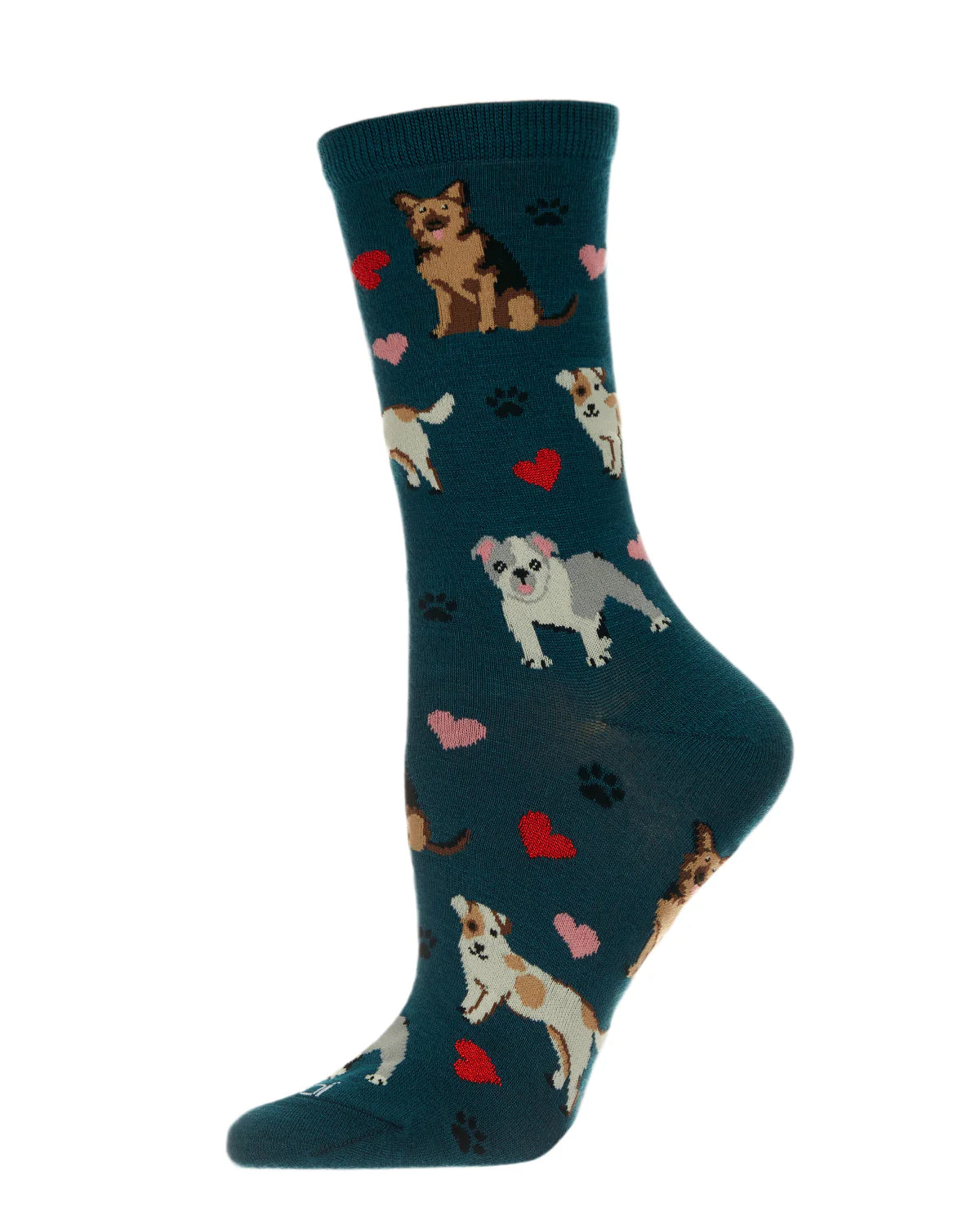 Women's Canine Friends Bamboo Crew Socks