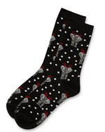 Load image into Gallery viewer, Women&#39;s Festive Elephant Holiday Crew Socks
