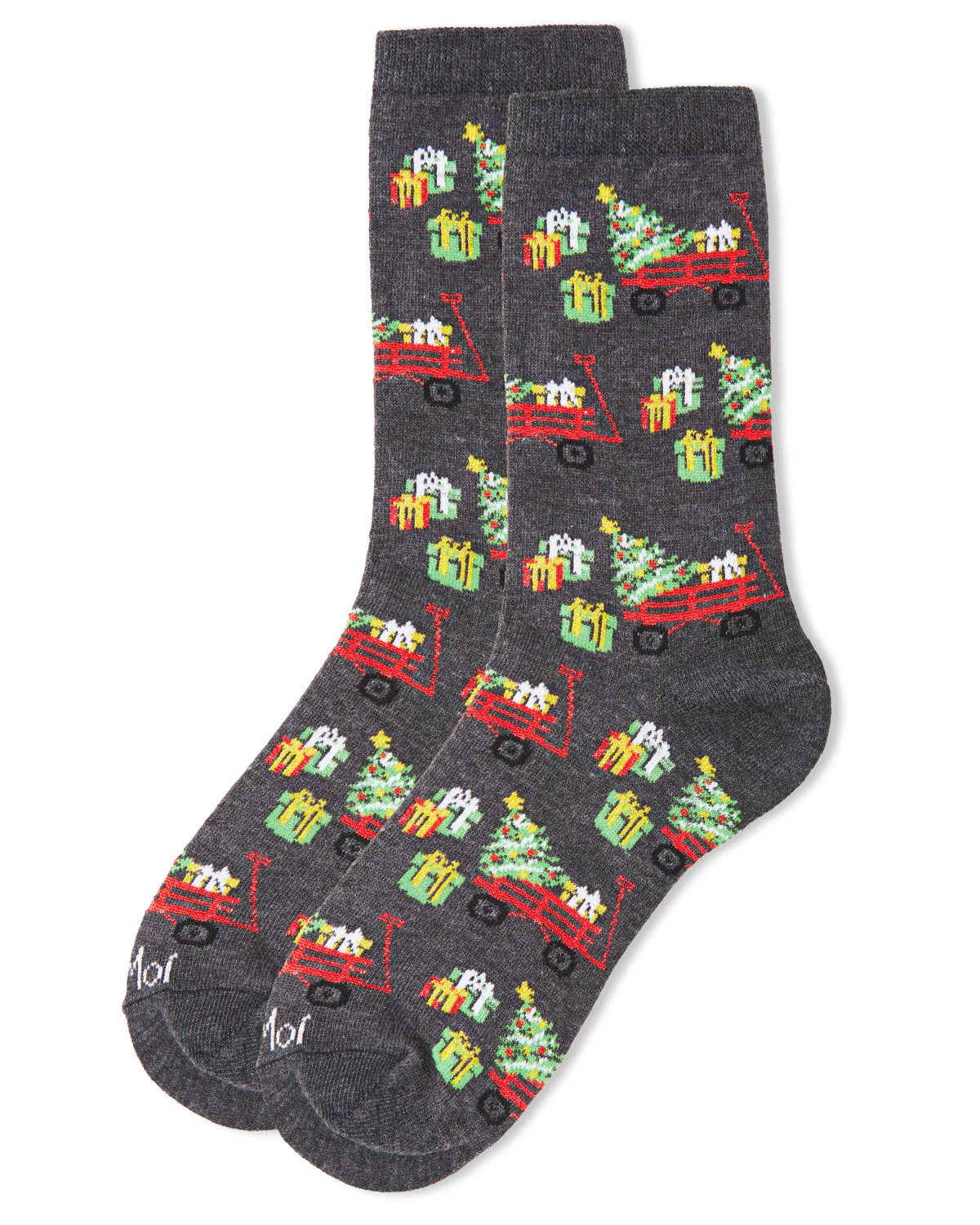 Women's Red Wagon Holiday Crew Socks