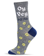 Load image into Gallery viewer, Women&#39;s Oy Vey All Day Bamboo Crew Socks
