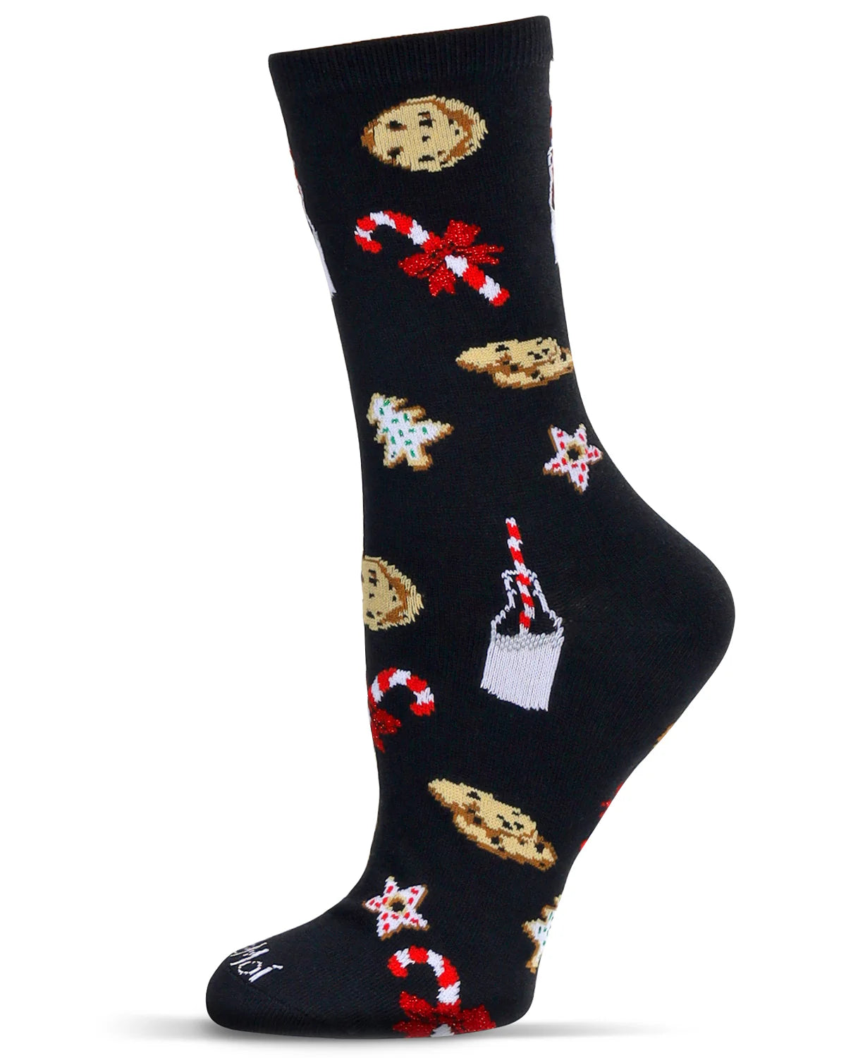 Women's Milk & Cookies Holiday Crew Socks